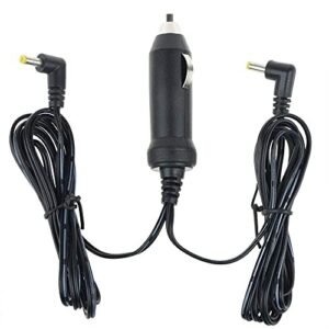 yustda car 2 output dc adapter compatible with sylvania sdvd1332 sdvd7002 sdvd7003d sdvd7007 sdvd7038 sdvd7068 sdvd7079 sdvd8747 sdvd8750 sdvd9005 sdvd9016 sdvd9104 portable dvd player charger psu