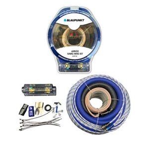 blaupunkt amk00 car audio amplifier 0 gauge wiring kit blue
