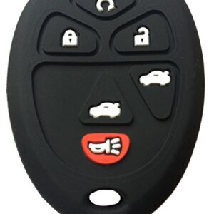 Rpkey Silicone Keyless Entry Remote Control Key Fob Cover Case protector Replacement Fit For Buick Cadillac Chevrolet GMC Saturn OUC60270 15913427
