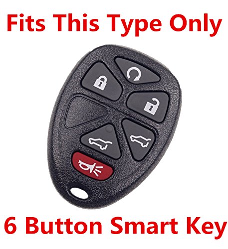 Rpkey Silicone Keyless Entry Remote Control Key Fob Cover Case protector Replacement Fit For Buick Cadillac Chevrolet GMC Saturn OUC60270 15913427