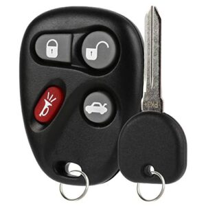 key fob keyless entry remote fits 2003-2007 cadillac cts + pk3 key (12223130-50)