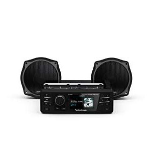 Rockford Fosgate HD9813SG-STAGE1 Digital Media Receiver & Two Speakers Kit for 1998-2013 Harley-Davidson Street Glide