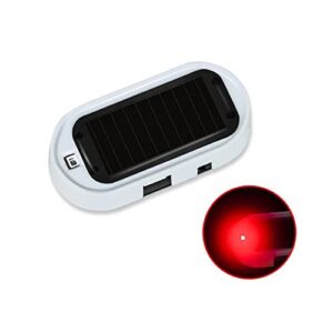 car solar power alarm led lamp security system warning theft charged flash or micro lights sola usb a4r2 theft blinking led