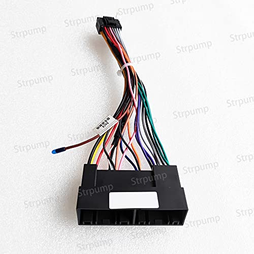 Strpump 16pin Car Radio Stereo Power Retrofit Harness Cable Wire Compatible fit for Hyundai Accent Sonata Tucson Sonata IX35 Kia Forte Optima Soul Ceed Low Trim Model with Radio Antenna Adapter