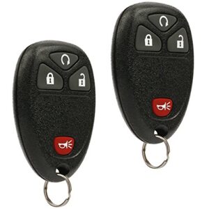 car key fob keyless entry remote fits chevy hhr uplander/buick terraza/pontiac montana/saturn relay (15114374), set of 2