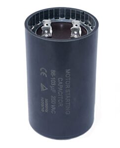 kbl 86-103 mfd (uf) motor start capacitor compatible for franklin control box 2801074915, crc 2824085015 3/4 and 1 hp well pump and others
