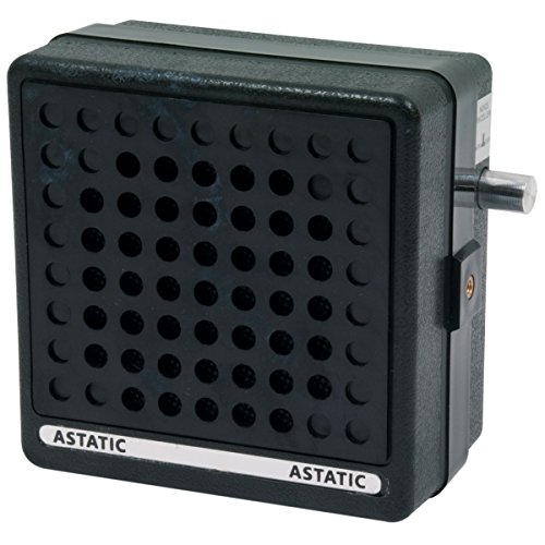 Astatic 302-VS6 10W/8Ω Noise Cancelling External CB Speaker, Black