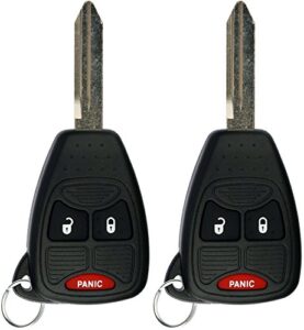 keylessoption keyless entry remote control car key fob replacement for oht692427aa kobdt04a (pack of 2)