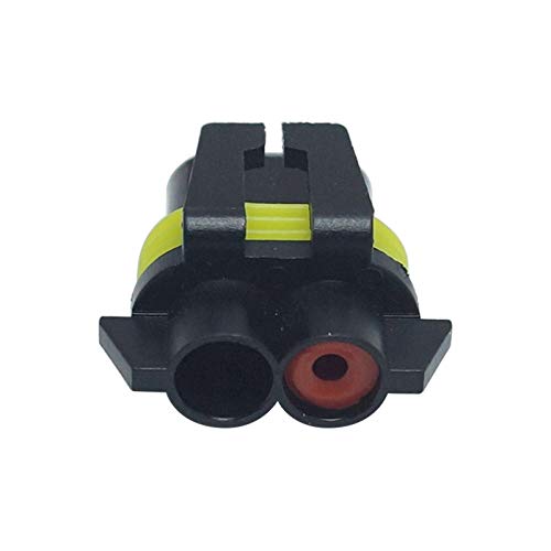 FEELDO Car Motorcycle HB4/9006 Bulb Waterproof Quick Adapter Connector Terminals DIY Plug Male/Female Kit