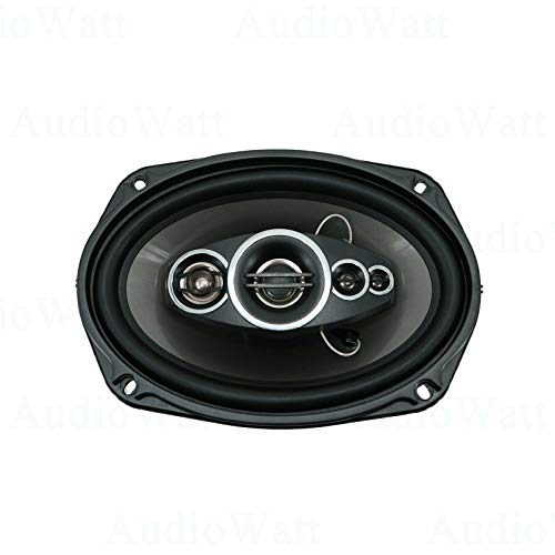 Audiobank 2X AB-690 6"x9" 1400 Total Power Handling Watts 5-Way Car Audio Stereo Coaxial Speakers Frequency Response: 45-20,000 Hz MidRange Injection Cone Woofer