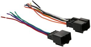 scosche gm18b compatible with 2007-11 chevrolet aveo power / speaker connector / wire harness for aftermarket stereo installation with color coded wires
