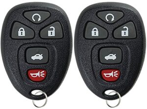 keylessoption keyless entry remote start control car key fob replacement for 22733524 (pack of 2)