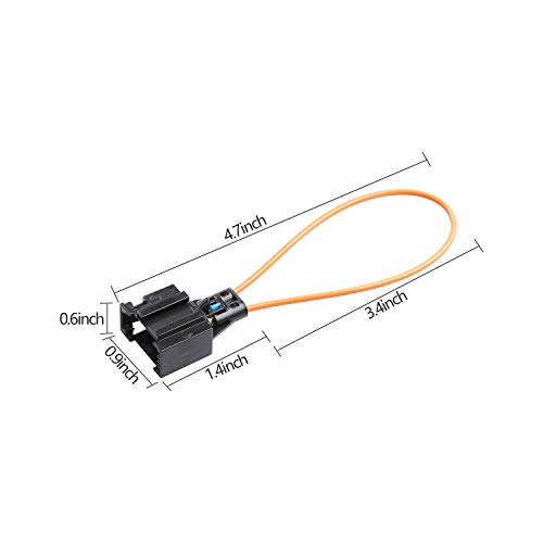 Easyget Fiber MOST Optical Optic Loop Bypass Female Adapter For Mercedes Benz, Audi, VW, Porsche