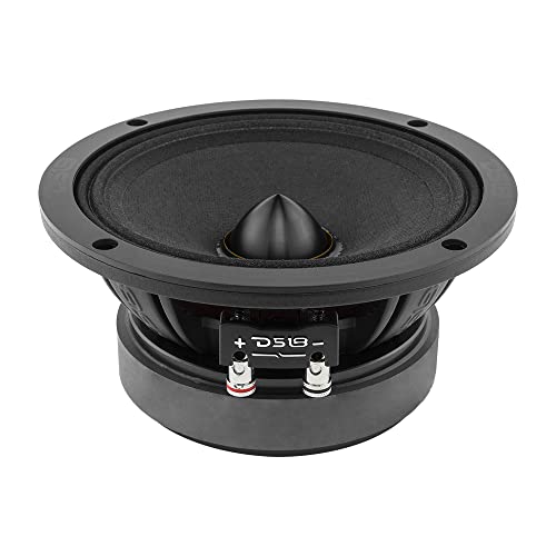 DS18 PRO-ZXI6.4BM 6.5" Pro Audio Midrange Loudspeaker - 600W Max, 300W RMS, 4 Ohms - Premium Quality Audio Door Speakers for Car or Truck Stereo Sound System (1 Speaker)