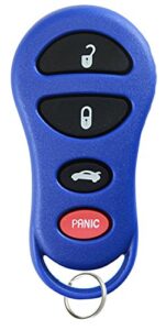 keylessoption keyless entry remote control car key fob replacement for gq43vt17t 04602260- blue