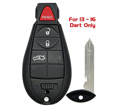 Lot of 1x New Replacement Keyless Entry Remote Key Fob Compatible with & Fit For 2013-2016 DODGE DART