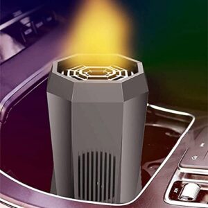 Portable Car Heater, Auto Heater Fan, Car Defogger, Fast Heating Quickly Defrost Defogger 12V 150W Auto Ceramic Heater Fan 3-Outlet Plug in Cig Lighter(Black).