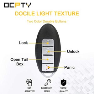 OCPTY 1X Uncut Keyless Entry Remote Control Key Fob Transmitter Replacement for Infiniti Nissan 350Z Altima Armada EX35 2.0L 2.5L 3.5L 02-15 PINHA-T036 95430-1U000