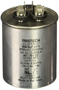 protech 662766275353 50/3/370 dual round capacitor