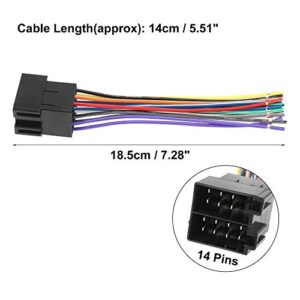 X AUTOHAUX 70-1784 Car Stereo CD Player Wiring Harness Wire Radio Adapter Install Plug for Volkswagen Passat Jetta Bora