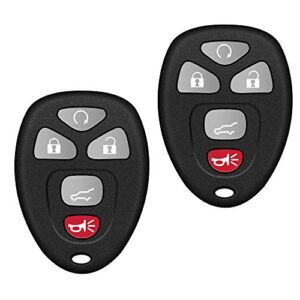 Key Fob, Keyless Entry Remote Start Control Replacement Fits for GMC Acadia 2007-2016 Yukon XL/Chevy Suburban Tahoe Traverse/Cadillac Escalade SRX/Buick Enclave FCC ID: OUC60270, OUC60221, 15913415