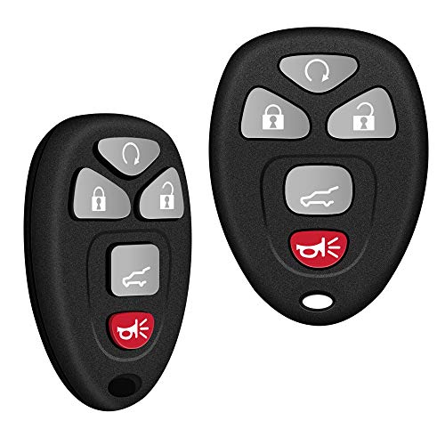 Key Fob, Keyless Entry Remote Start Control Replacement Fits for GMC Acadia 2007-2016 Yukon XL/Chevy Suburban Tahoe Traverse/Cadillac Escalade SRX/Buick Enclave FCC ID: OUC60270, OUC60221, 15913415