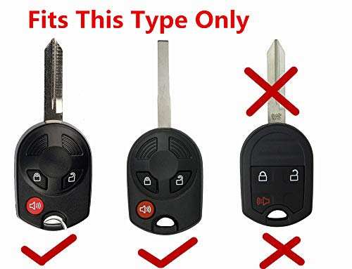 Rpkey Silicone Keyless Entry Remote Control Key Fob Cover Case protector Replacement Fit For Ford Escape Transit Connect OUCD6000022 164-R8007 850K-D6000022