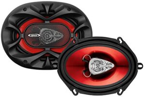 boss audio systems ch5730 car speakers – 300 watts of power per pair and 150 watts each, 5 x 7 inch, full range, 3 way, sold in pairs, easy mounting