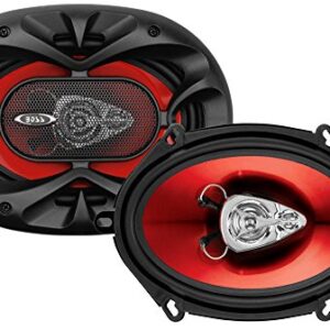 BOSS Audio Systems CH5730 Car Speakers - 300 Watts of Power Per Pair and 150 Watts Each, 5 x 7 Inch, Full Range, 3 Way, Sold in Pairs, Easy Mounting