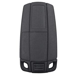 Olivine Auto Remote Key Shell for BMW 1 3 5 6 7 Series E90 E92 E93 Replacement 3 Button Smart Car Key Case Cover, Black