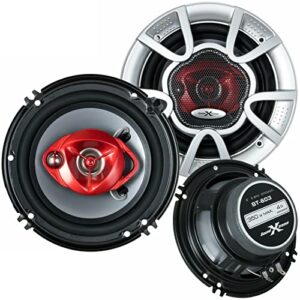 pair of soundxtreme 6″ in 3-way 350 watts coaxial car audio speaker cea rated (2 speakers)