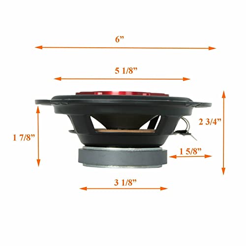 Pair of SoundXtreme 6" in 3-Way 350 Watts Coaxial Car Audio Speaker CEA Rated (2 Speakers)