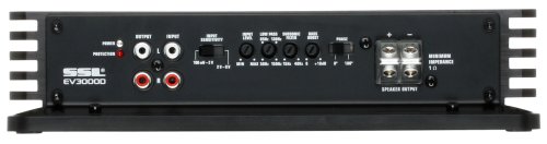 Sound Storm Laboratories EV3000D Evolution Series Car Audio Amplifier – 5000 High Output, Class D, Monoblock, 1 Ohm, Low Level Inputs, Low Pass Crossover, Hook Up to Stereo and Subwoofer