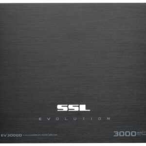 Sound Storm Laboratories EV3000D Evolution Series Car Audio Amplifier – 5000 High Output, Class D, Monoblock, 1 Ohm, Low Level Inputs, Low Pass Crossover, Hook Up to Stereo and Subwoofer