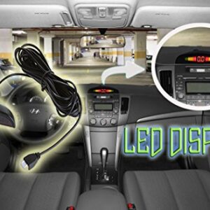 New 4 Parking Sensors LED Display Car Reverse Backup Radar System