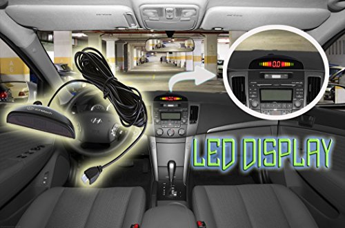 New 4 Parking Sensors LED Display Car Reverse Backup Radar System