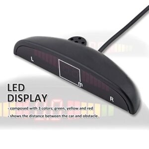 New 4 Parking Sensors LED Display Car Reverse Backup Radar System