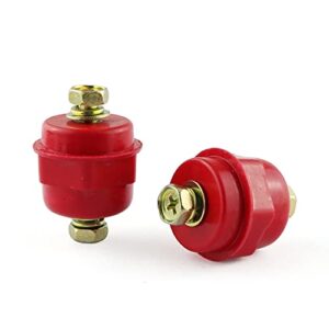 E-outstanding 5 Pcs Busba Insulator with Combined Screw, Red Resin Polyester Standoff Insulators, SM25xM6