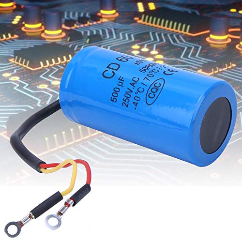 CD60 Capacitor 500uf, CD60 250VAC 500uf Run Start Capacitor, Motor Starting Capacitor for refrigerators, Air Conditioner, AC Motors, etc