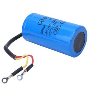 CD60 Capacitor 500uf, CD60 250VAC 500uf Run Start Capacitor, Motor Starting Capacitor for refrigerators, Air Conditioner, AC Motors, etc