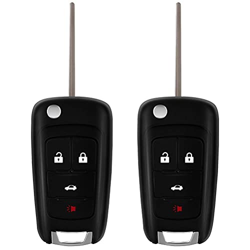 ECCPP key fob Keyless Entry Remote 10-17 Chevy for camaro for cruze for equinox for malibu for Buick for Regal for Encore for LaCrosse for GMC Terrain OHT01060512 5461A01060512-2pcs