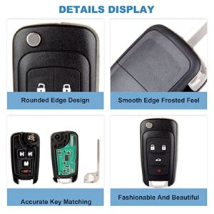 ECCPP key fob Keyless Entry Remote 10-17 Chevy for camaro for cruze for equinox for malibu for Buick for Regal for Encore for LaCrosse for GMC Terrain OHT01060512 5461A01060512-2pcs