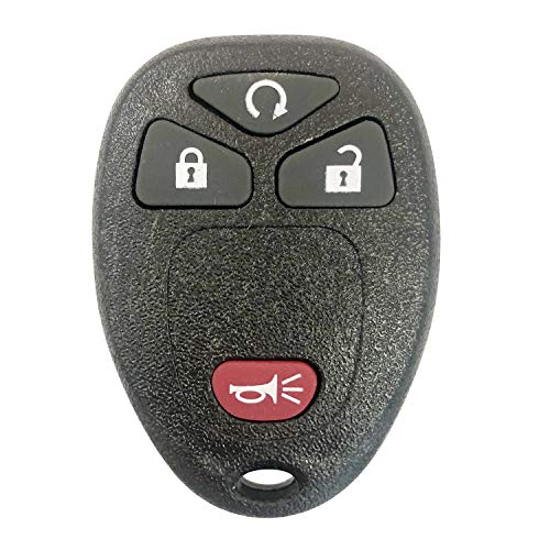 Car Key Fob Keyless Entry 4 Button Remote fits Chevy Silverado Traverse Equinox Avalanche/GMC Sierra/Pontiac Torrent/Saturn Outlook Vue OUC60270 OUC60221 ;by AUTO KEY MAX (SINGLE)