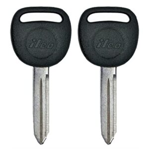 2x new non transponder ignition key b102p compatible with & fits for chevy gmc cadillac pontiac b102p