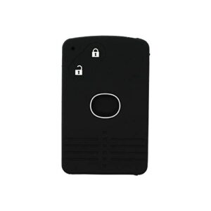 segaden silicone cover protector case holder skin jacket compatible with mazda 2 button smart card remote key fob cv4532 black