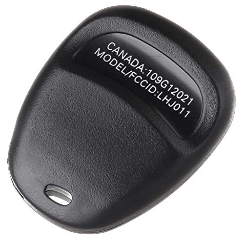 SCITOO Keyless Entry Option with Keyless SHELL Replacement for 3 Buttons 2003-2007 for Cadillac for Chevy for GMC for Hummer for Pontiac for Saturn 2PCS FCC 10377295