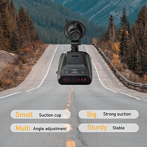 SDSACZMU Radar Detector Mount, Car Windshield &Dashboard Radar Detector Suction Cup  Mount, for Uniden Radar Detectors (not for Unlisted Models),Easy to Install.