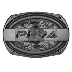 PRV AUDIO 2X 69MR500CF-NDY-4 6x9 Midrange Speaker 500 Watts 4 Ohm Carbon Fiber Neodymiun Water Resistant Pro Audio for Boat UTV 4-Wheeler Motorcycle (2 Speakers)