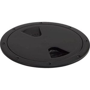 sea-dog screw-out deck plate – black – 6″ [335765-1]