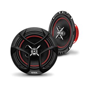 sound storm laboratories cg653 charge series 6.5 inch car stereo door speakers – 325 watts max, 3 way, full range audio, tweeters, coaxial, sold in pairs